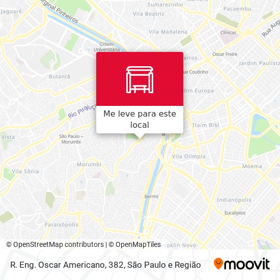 R. Eng. Oscar Americano, 382 mapa