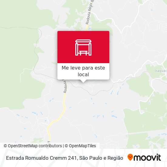 Estrada Romualdo Cremm 241 mapa