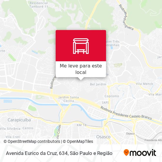 Avenida Eurico da Cruz, 634 mapa
