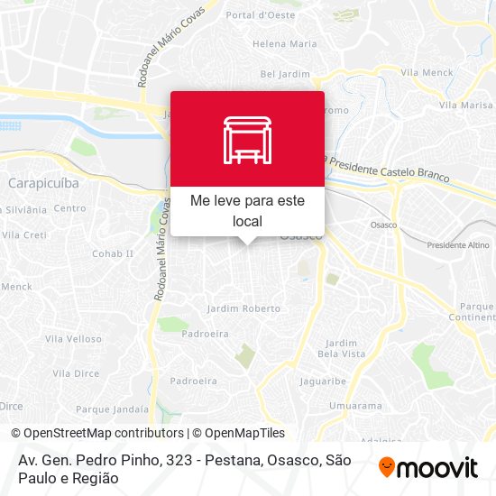 Av. Gen. Pedro Pinho, 323 - Pestana, Osasco mapa