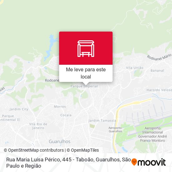 Rua Maria Luísa Périco, 445 - Taboão, Guarulhos mapa