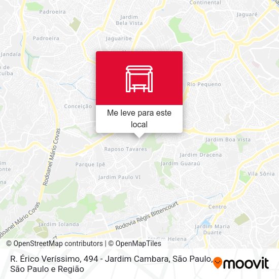R. Érico Veríssimo, 494 - Jardim Cambara, São Paulo mapa