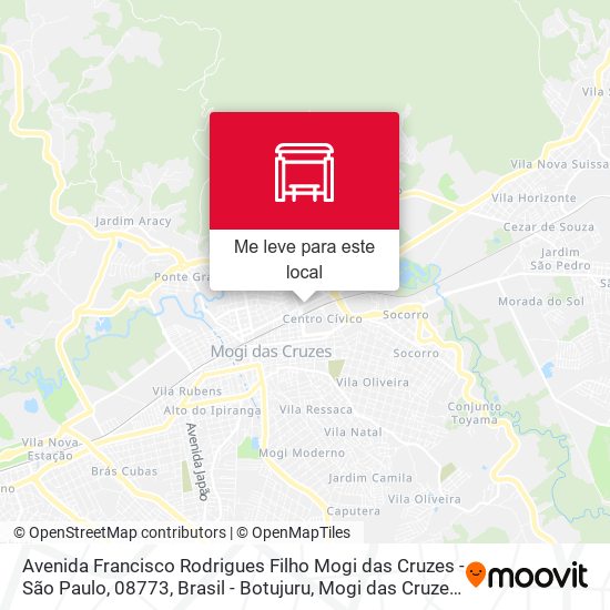Avenida Francisco Rodrigues Filho Mogi das Cruzes - São Paulo, 08773, Brasil - Botujuru, Mogi das Cruzes mapa