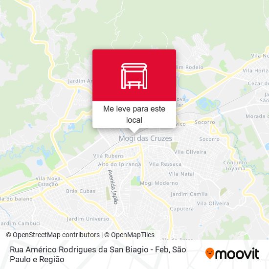 Rua Américo Rodrigues da San Biagio - Feb mapa