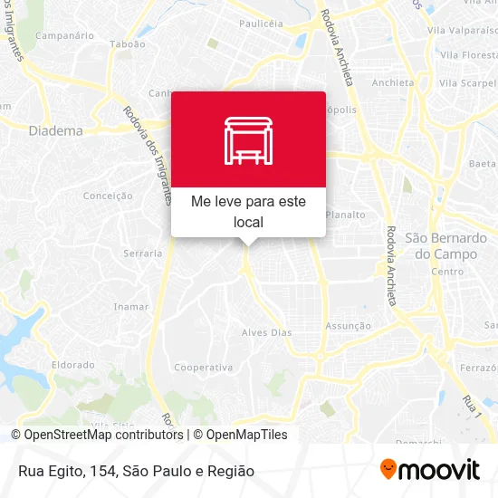 Rua Egito, 154 mapa