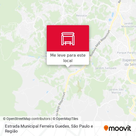 Estrada Municipal Ferreira Guedes mapa