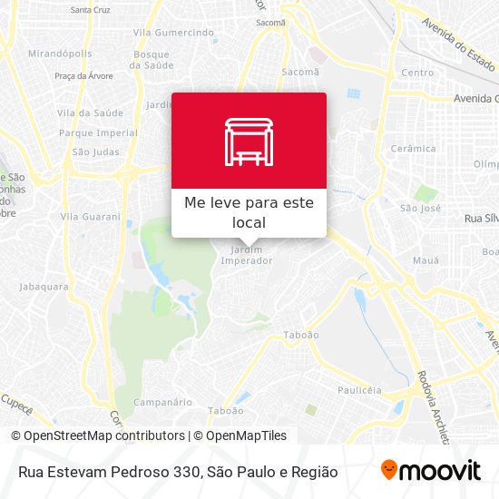 Rua Estevam Pedroso 330 mapa