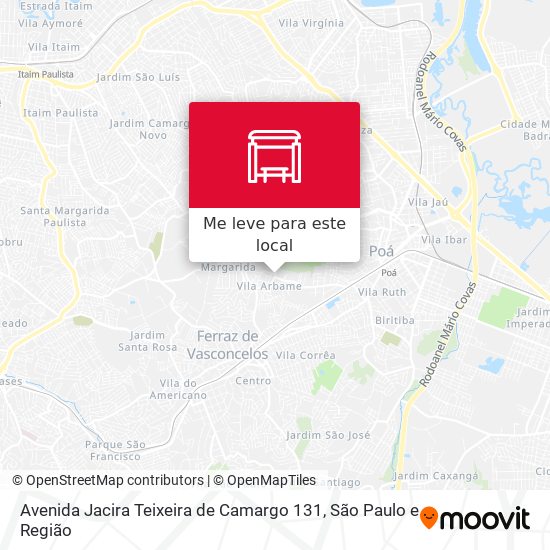Avenida Jacira Teixeira de Camargo 131 mapa