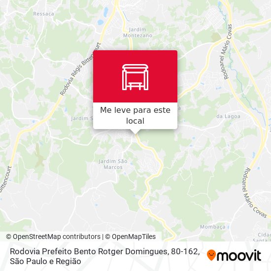 Rodovia Prefeito Bento Rotger Domingues, 80-162 mapa
