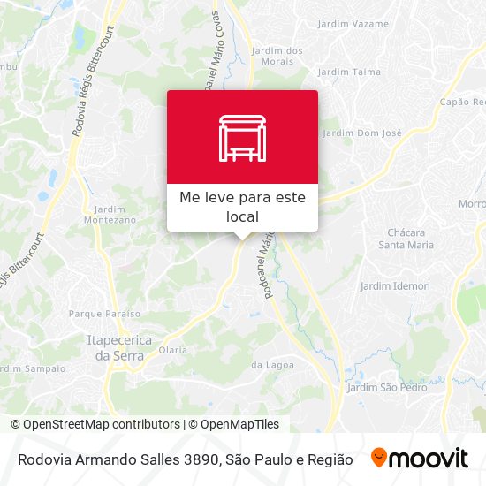Rodovia Armando Salles 3890 mapa