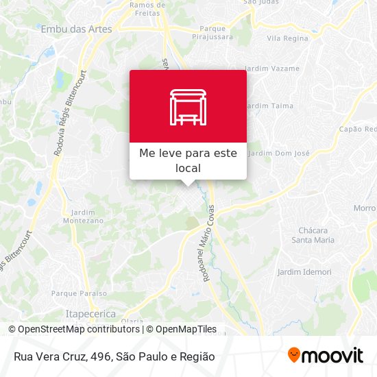 Rua Vera Cruz, 496 mapa