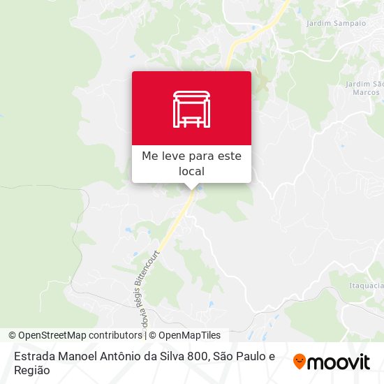 Estrada Manoel Antônio da Silva 800 mapa
