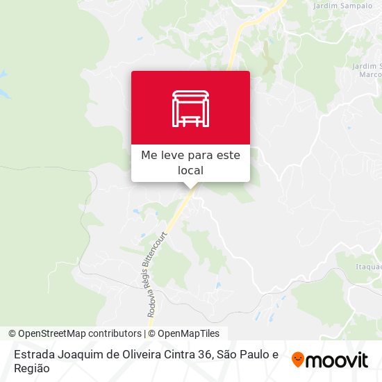 Estrada Joaquim de Oliveira Cintra 36 mapa