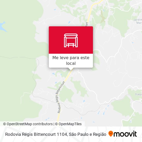 Rodovia Régis Bittencourt 1104 mapa
