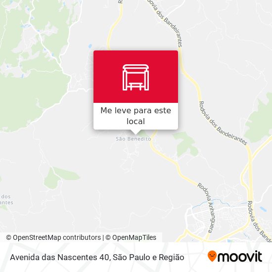 Avenida das Nascentes 40 mapa