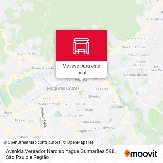 Avenida Vereador Narciso Yague Guimarães 598 mapa