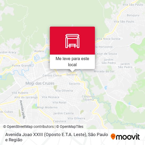 Avenida Joao XXIII (Oposto E.T.A. Leste) mapa