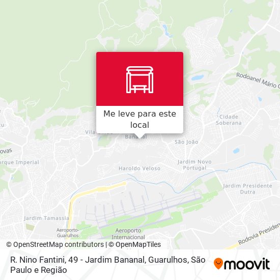 R. Nino Fantini, 49 - Jardim Bananal, Guarulhos mapa