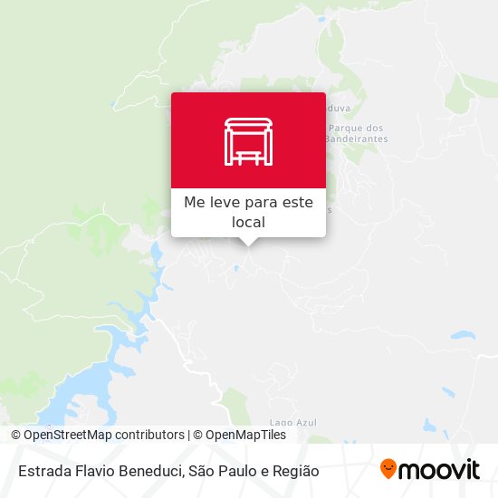 Estrada Flavio Beneduci mapa