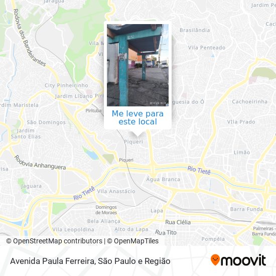 Avenida Paula Ferreira mapa