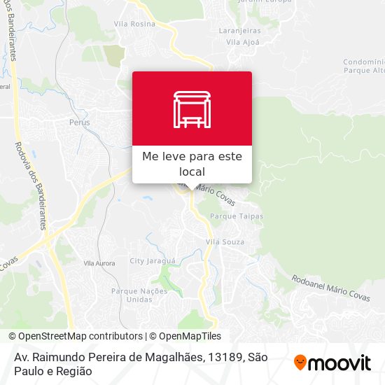 Av. Raimundo Pereira de Magalhães, 13189 mapa