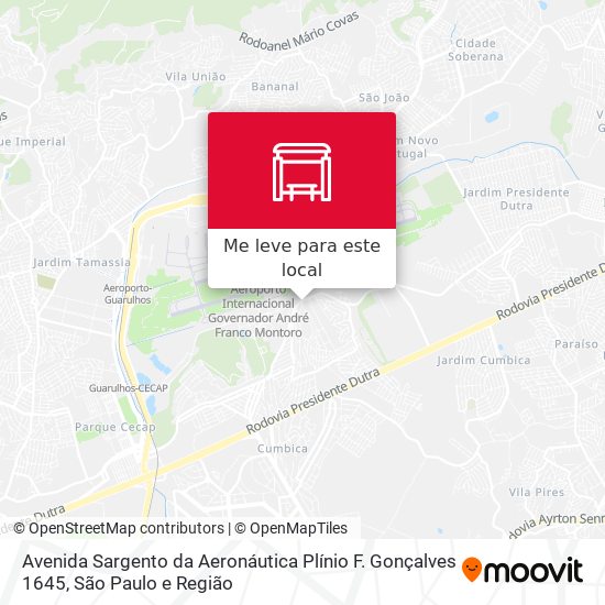 Avenida Sargento da Aeronáutica Plínio F. Gonçalves 1645 mapa