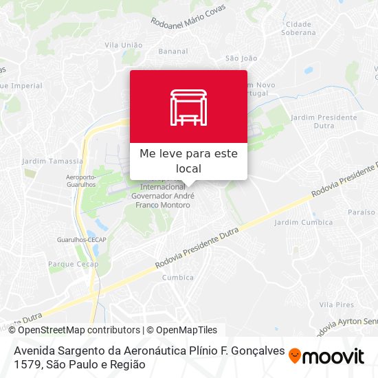 Avenida Sargento da Aeronáutica Plínio F. Gonçalves 1579 mapa