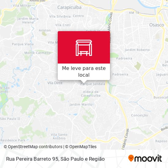 Rua Pereira Barreto 95 mapa