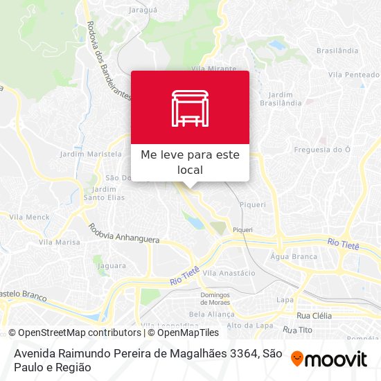 Avenida Raimundo Pereira de Magalhães 3364 mapa