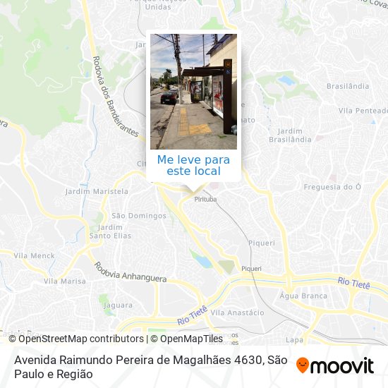 Avenida Raimundo Pereira de Magalhães 4630 mapa