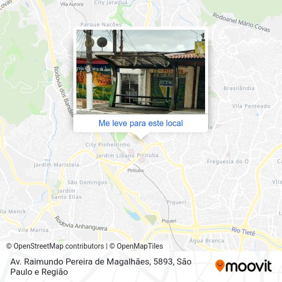 Av. Raimundo Pereira de Magalhães, 5893 mapa