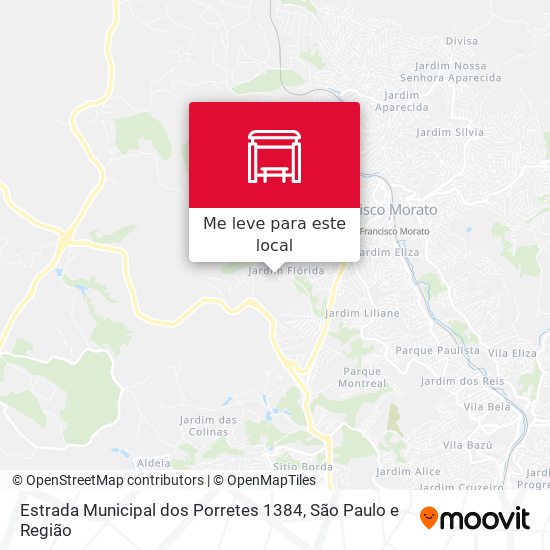 Estrada Municipal dos Porretes 1384 mapa