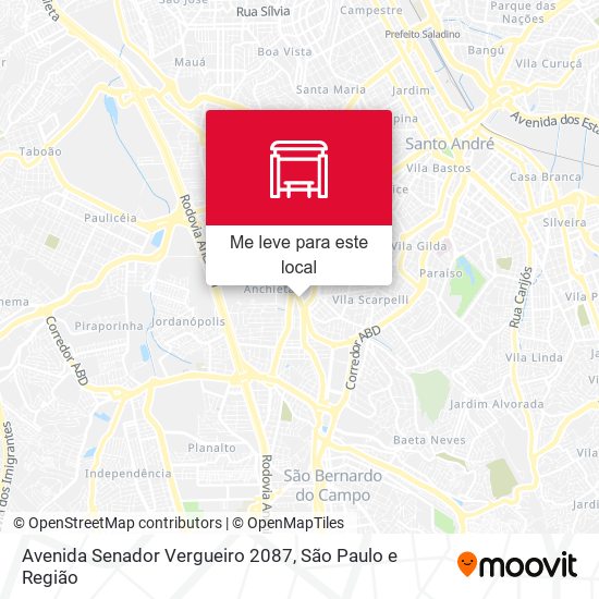 Avenida Senador Vergueiro 2087 mapa