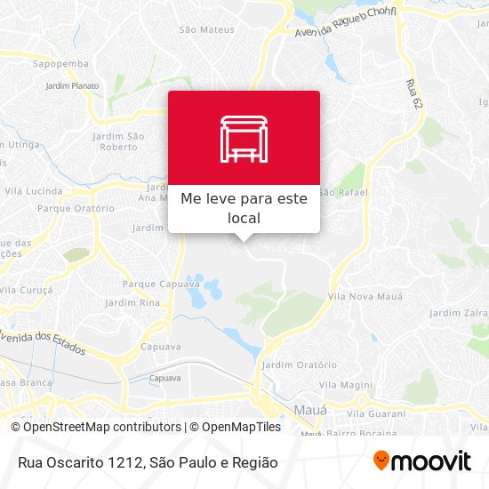 Rua Oscarito 1212 mapa