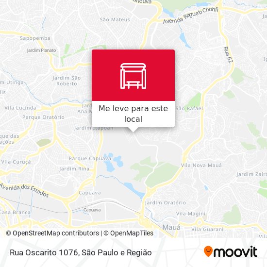 Rua Oscarito 1076 mapa