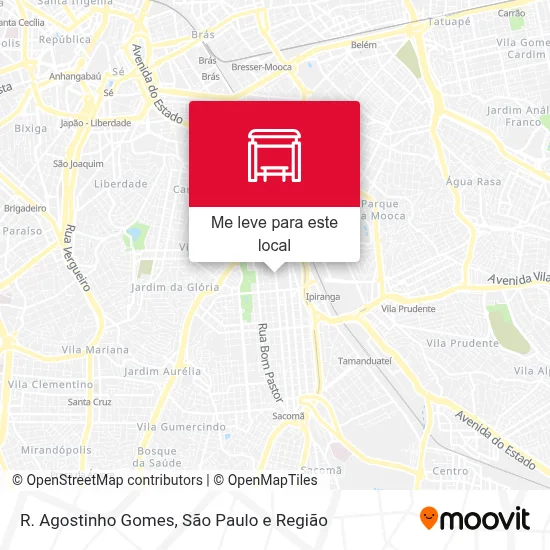 R. Agostinho Gomes mapa