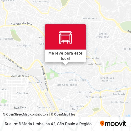 Rua Irmã Maria Umbelina 42 mapa