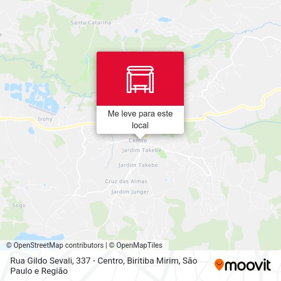 Rua Gildo Sevali, 337 - Centro, Biritiba Mirim mapa