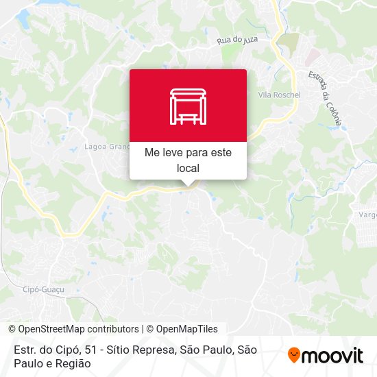 Estr. do Cipó, 51 - Sítio Represa, São Paulo mapa