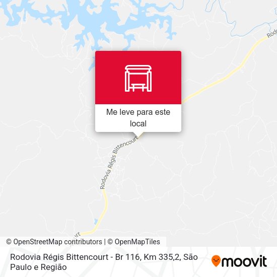 Rodovia Régis Bittencourt - Br 116, Km 335,2 mapa