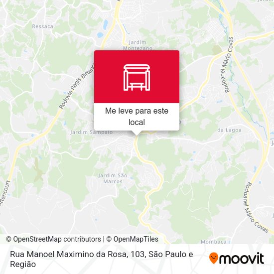 Rua Manoel Maximino da Rosa, 103 mapa