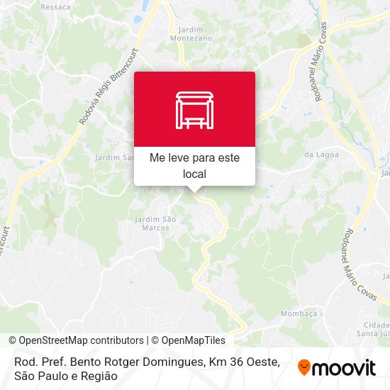 Rod. Pref. Bento Rotger Domingues, Km 36 Oeste mapa