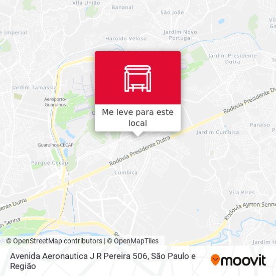 Avenida Aeronautica J R Pereira 506 mapa