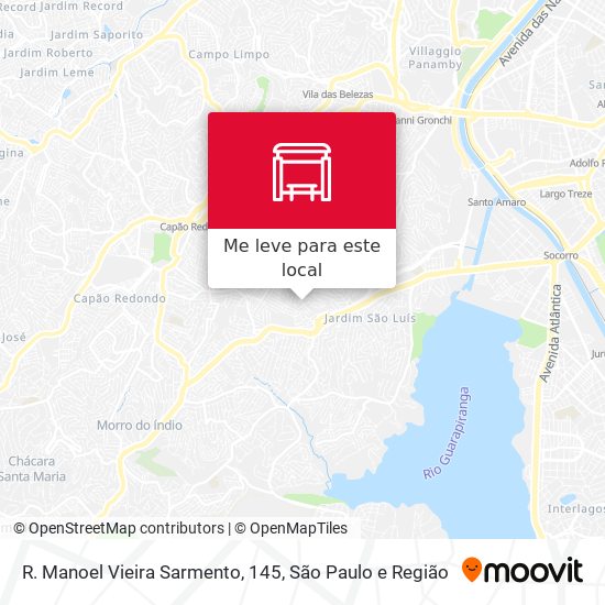 R. Manoel Vieira Sarmento, 145 mapa