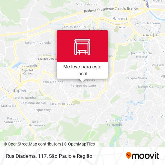 Rua Diadema, 117 mapa
