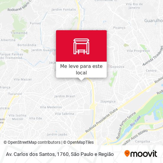 Av. Carlos dos Santos, 1760 mapa
