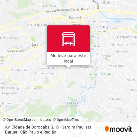 Av. Cidade de Sorocaba, 210 - Jardim Paulista, Barueri mapa