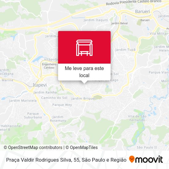 Praça Valdir Rodrigues Silva, 55 mapa