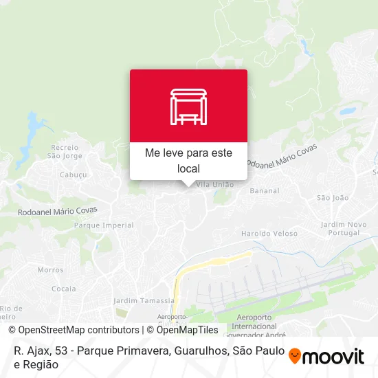 R. Ajax, 53 - Parque Primavera, Guarulhos mapa