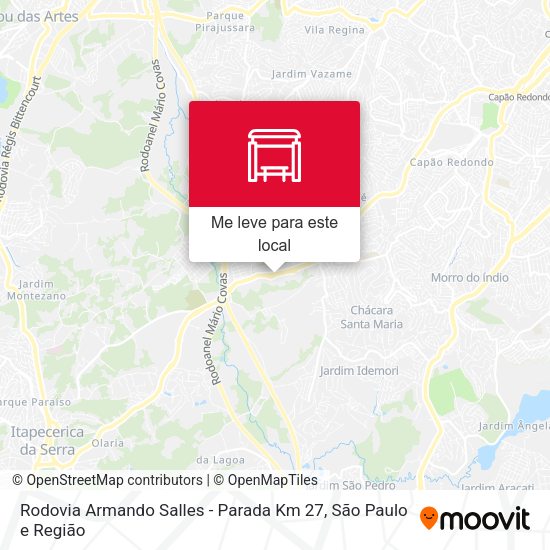 Rodovia Armando Salles - Parada Km 27 mapa